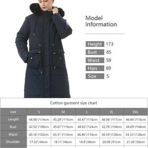 Women's Long Winter Puffer Coat Waterproof‎ Warm Maxi Down Jacket  Removable